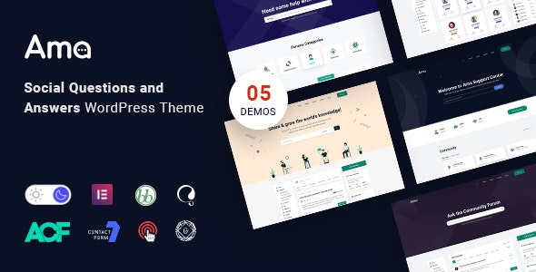 WordPress主题Ama问答系统和问答社区网站模板V1.4.0 - 图片1 WordPress主题Ama问答系统和问答社区网站模板V1.4.0 - 图片1