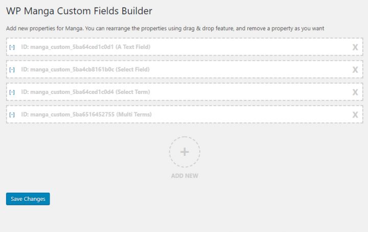 WP Manga Custom Fields漫画自定义字段WordPress插件1.2.1-1 WP Manga Custom Fields漫画自定义字段WordPress插件1.2.1-1