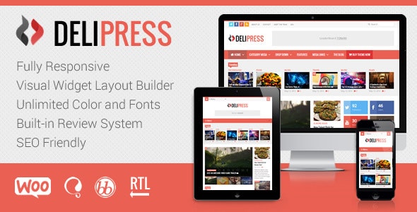 DeliPress杂志门户和评论点评网站WordPress主题3.9 - 图片1 DeliPress杂志门户和评论点评网站WordPress主题3.9 - 图片1