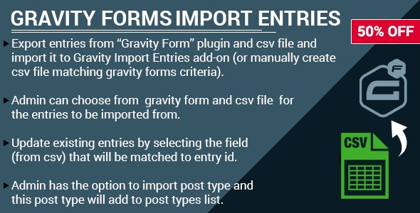 Import Entries表单条目CSV导入器Gravity Forms插件1.3.3 Import Entries表单条目CSV导入器Gravity Forms插件1.3.3