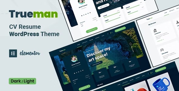 Trueman(v1.3.2)个人在线名片简历WordPress主题 - 图片1 Trueman(v1.3.2)个人在线名片简历WordPress主题 - 图片1