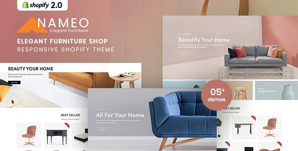 Nameo优雅家具家私跨境电商Shopify主题V1.0.0 Nameo优雅家具家私跨境电商Shopify主题V1.0.0
