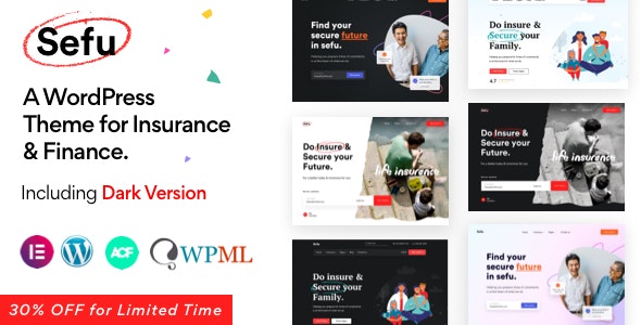 Sefu金融和保险行业网站WordPress主题V1.0 Sefu金融和保险行业网站WordPress主题V1.0