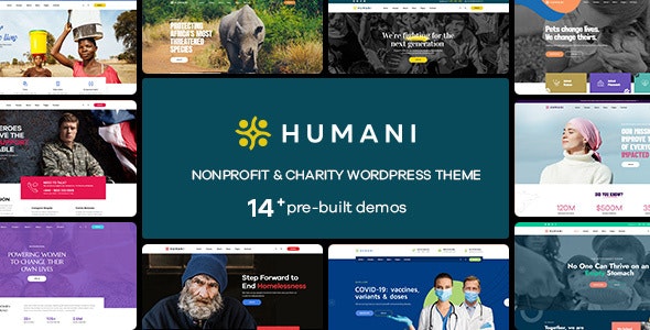 Humani破解版非营利和慈善组织网站WordPress主题 Humani破解版非营利和慈善组织网站WordPress主题