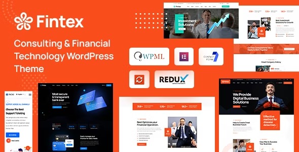 Fintex商业咨询和金融服务机构WordPress主题V1.0 - 图片1 Fintex商业咨询和金融服务机构WordPress主题V1.0 - 图片1