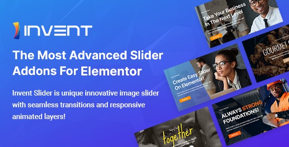 Invent Slider汉化版V1.0.8 Elementor幻灯片滑块元素组件 Invent Slider汉化版V1.0.8 Elementor幻灯片滑块元素组件