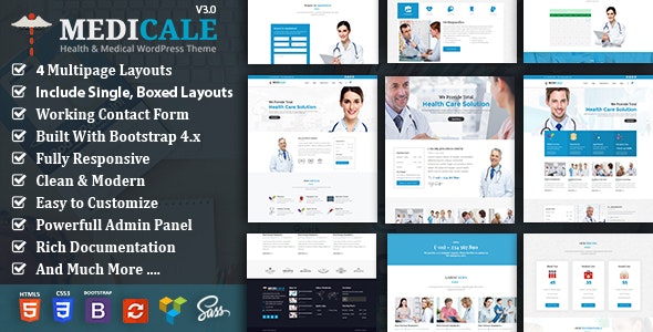 Medicale医疗保健机构网站WordPress主题V3.0 Medicale医疗保健机构网站WordPress主题V3.0