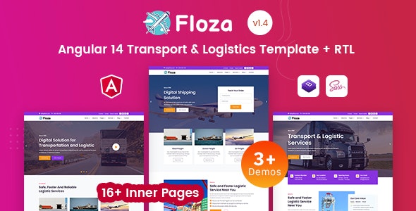 Floza响应式运输和物流企业网站Angular模板V1.4 Floza响应式运输和物流企业网站Angular模板V1.4