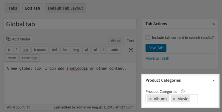 WooCommerce Tab Manager产品选项卡管理插件V1.14.2-4 WooCommerce Tab Manager产品选项卡管理插件V1.14.2-4