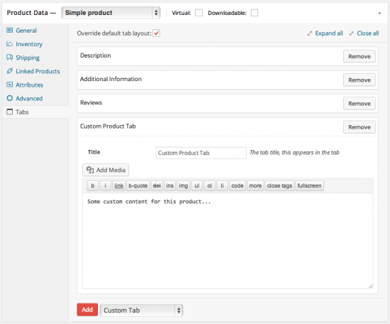 WooCommerce Tab Manager产品选项卡管理插件V1.14.2-5 WooCommerce Tab Manager产品选项卡管理插件V1.14.2-5