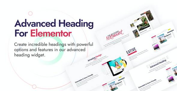 Advanced Heading高级标题动画文字Elementor组件V1.0.4 Advanced Heading高级标题动画文字Elementor组件V1.0.4