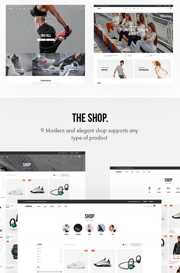Azeno高性能运动服鞋跨境电商销售WooCommerce主题V1.0.5 - 图片4