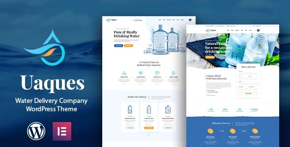 Uaques桶装饮用水送水公司WordPress主题V2.4 Uaques桶装饮用水送水公司WordPress主题V2.4