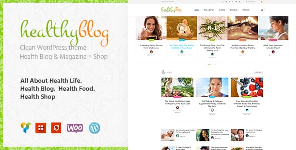 Healthy Living带商店健康生活博客WordPress主题V1.2.7 Healthy Living带商店健康生活博客WordPress主题V1.2.7