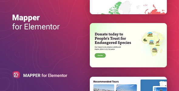 Mapper交互式地图Elementor组件V1.0.3 Mapper交互式地图Elementor组件V1.0.3