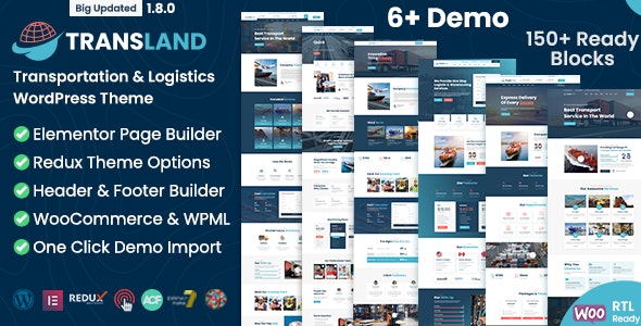 Transland(v2.3.0)含6演示快递物流企业网站WordPress主题 - 图片1 Transland(v2.3.0)含6演示快递物流企业网站WordPress主题 - 图片1