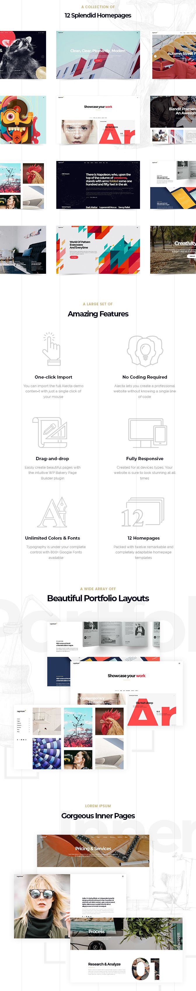 WordPress主题Alacto汉化版V1.8 广告和平面设计机构网站主题 - 图片2
