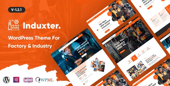 Induxter工业和制造业网站WordPress主题V1.2.1 - 图片1 Induxter工业和制造业网站WordPress主题V1.2.1 - 图片1