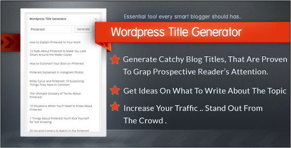 iTitle英语文章标题自动生成器WordPress插件V1.1.0 iTitle英语文章标题自动生成器WordPress插件V1.1.0