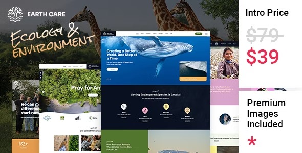 EarthCare生态环境保护组织机构网站WordPress主题V1.0 - 图片1 EarthCare生态环境保护组织机构网站WordPress主题V1.0 - 图片1
