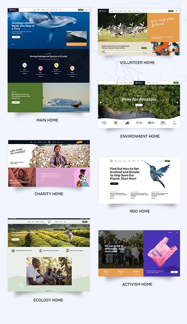 EarthCare生态环境保护组织机构网站WordPress主题V1.0 - 图片2 EarthCare生态环境保护组织机构网站WordPress主题V1.0 - 图片2