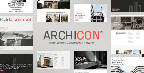 WordPress主题Archicon 1.7.1 现代建筑设计机构网站模板 - 图片1 WordPress主题Archicon 1.7.1 现代建筑设计机构网站模板 - 图片1