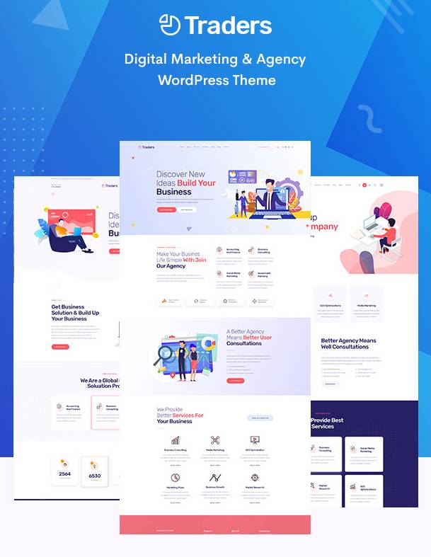 Traders数字营销和广告机构网站WordPress主题V1.0 - 图片2
