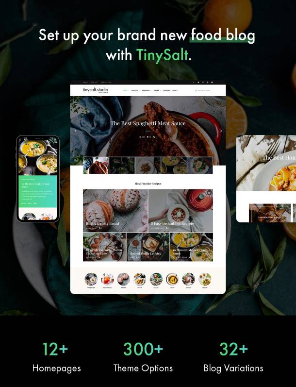 WordPress主题TinySalt个人美食烹饪博客网站模板V3.5.1版 - 图片2 WordPress主题TinySalt个人美食烹饪博客网站模板V3.5.1版 - 图片2