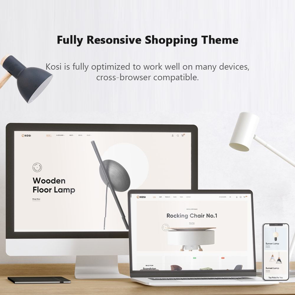 Kosi极简家具家居装饰跨境电商Prestashop主题V1.0.1 - 图片2