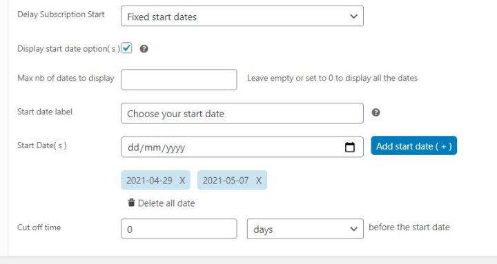 WooCommerce Custom Start Date自定义订阅开始日期V1.1.14-1 WooCommerce Custom Start Date自定义订阅开始日期V1.1.14-1