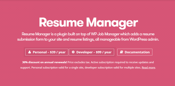 Resume Manager Add-on求职简历管理器插件V1.18.6 - 图片1 Resume Manager Add-on求职简历管理器插件V1.18.6 - 图片1