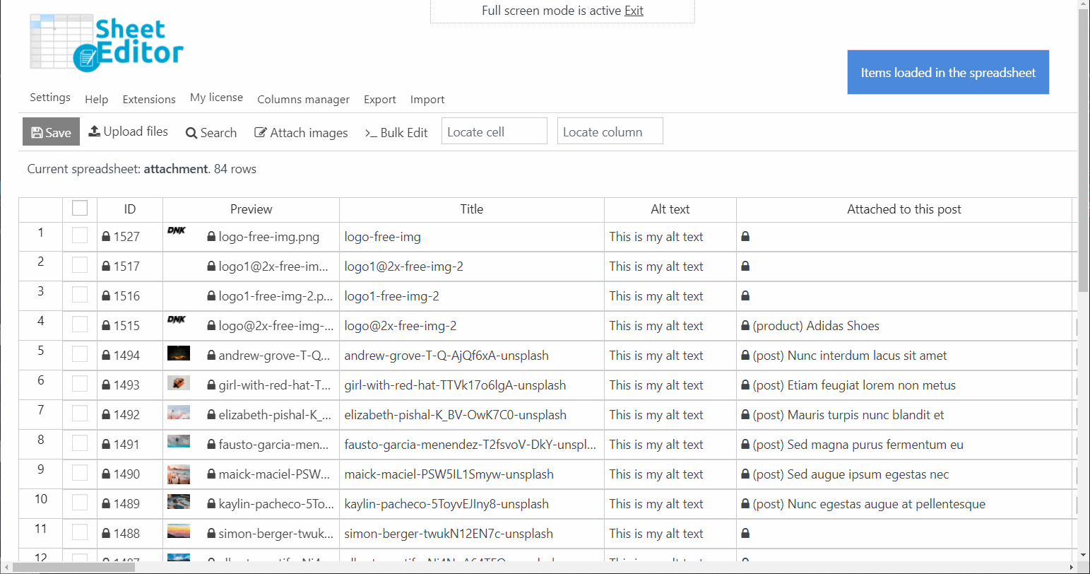 WP Sheet Editor组件Media Library Pro破解版V1.10.9 批量管理媒体库文件 - 图片3