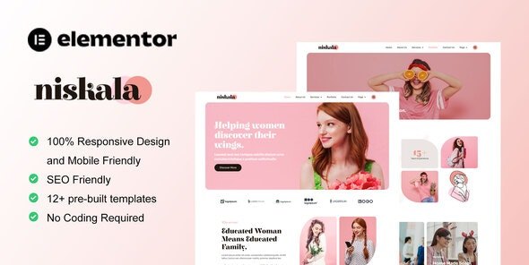 Niskala女性商业元素网站Elementor模板包V1.0 Niskala女性商业元素网站Elementor模板包V1.0