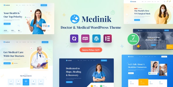 Medinik汉化版(v1.3.7)医生诊所和医疗业务网站WordPress主题 - 图片1 Medinik汉化版(v1.3.7)医生诊所和医疗业务网站WordPress主题 - 图片1