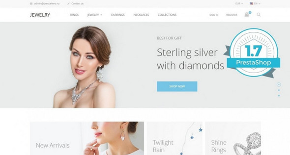 Jewelry珠宝销售网上商店Prestashop主题V2.1.6 Jewelry珠宝销售网上商店Prestashop主题V2.1.6