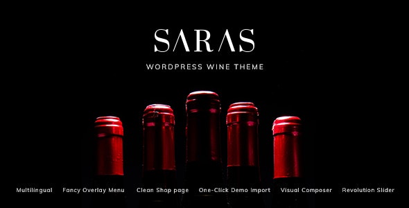 WordPress主题Saras 1.8.1 葡萄园、酿酒厂和葡萄酒经销商网站模板 WordPress主题Saras 1.8.1 葡萄园、酿酒厂和葡萄酒经销商网站模板