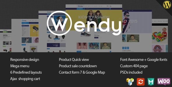WordPress主题Wendy 1.7.0 多类型产品在线销售网站模板 - 图片1 WordPress主题Wendy 1.7.0 多类型产品在线销售网站模板 - 图片1