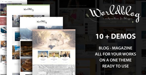 WordPress主题Worldblog 1.0 含10组演示杂志社和博客网站模板 - 图片1 WordPress主题Worldblog 1.0 含10组演示杂志社和博客网站模板 - 图片1