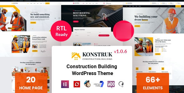 WordPress主题Konstruk汉化版V1.1.5 含18首页布局建筑业和工业网站模板 WordPress主题Konstruk汉化版V1.1.5 含18首页布局建筑业和工业网站模板