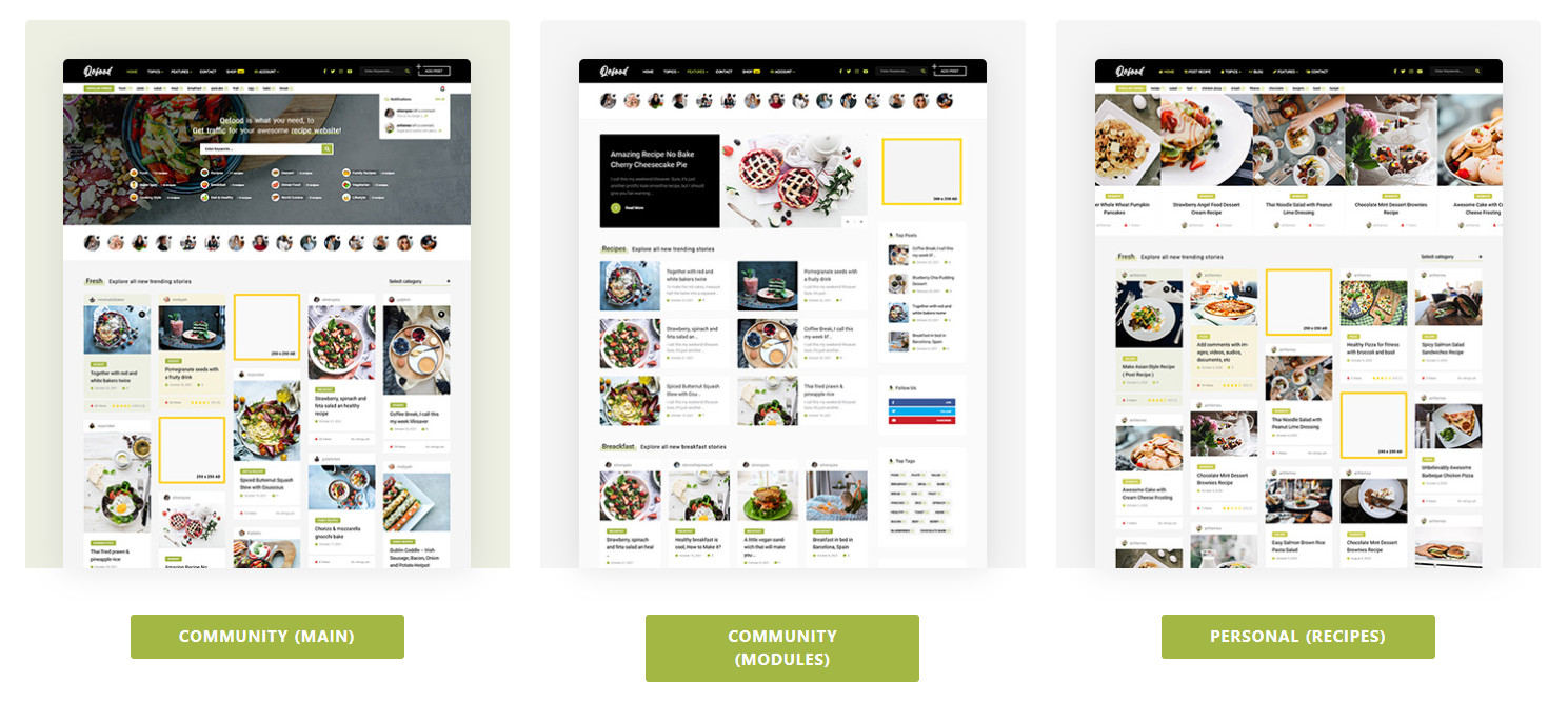WordPress主题Qefood 1.6.1 美食食谱菜谱分享社区网站模板 - 图片2 WordPress主题Qefood 1.6.1 美食食谱菜谱分享社区网站模板 - 图片2