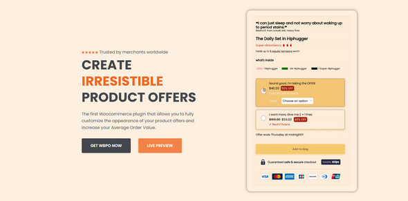 Beautiful Product Offers Pro 1.0.4 个性化精美产品优惠WooCommerce插件 - 图片1 Beautiful Product Offers Pro 1.0.4 个性化精美产品优惠WooCommerce插件 - 图片1