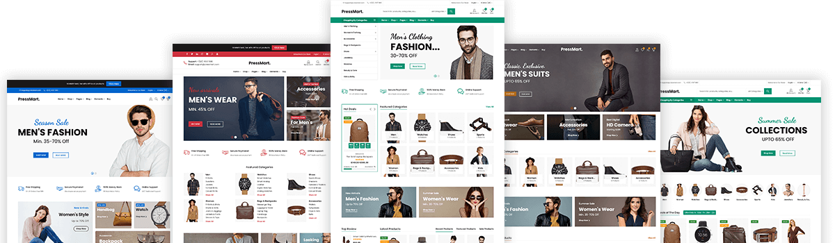 PressMart破解版v1.2.21 | 时装家具化妆品销售网站WordPress主题 - 图片2
