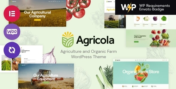 Agricola(v1.16)生态农业和有机农场WordPress网站模板 - 图片1 Agricola(v1.16)生态农业和有机农场WordPress网站模板 - 图片1