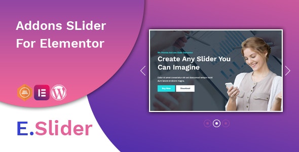 E.Slider幻灯片滑块元素Elementor组件V1.0.3 E.Slider幻灯片滑块元素Elementor组件V1.0.3