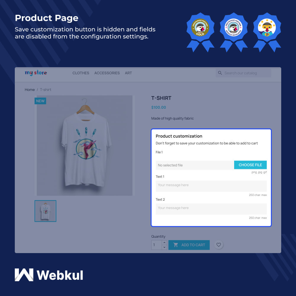 Add Custom定制产品管理Prestashop插件V4.1.0 - 图片2 Add Custom定制产品管理Prestashop插件V4.1.0 - 图片2