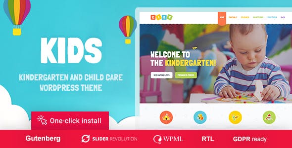 WordPress主题Kids儿童日托和幼儿园网站模板 WordPress主题Kids儿童日托和幼儿园网站模板
