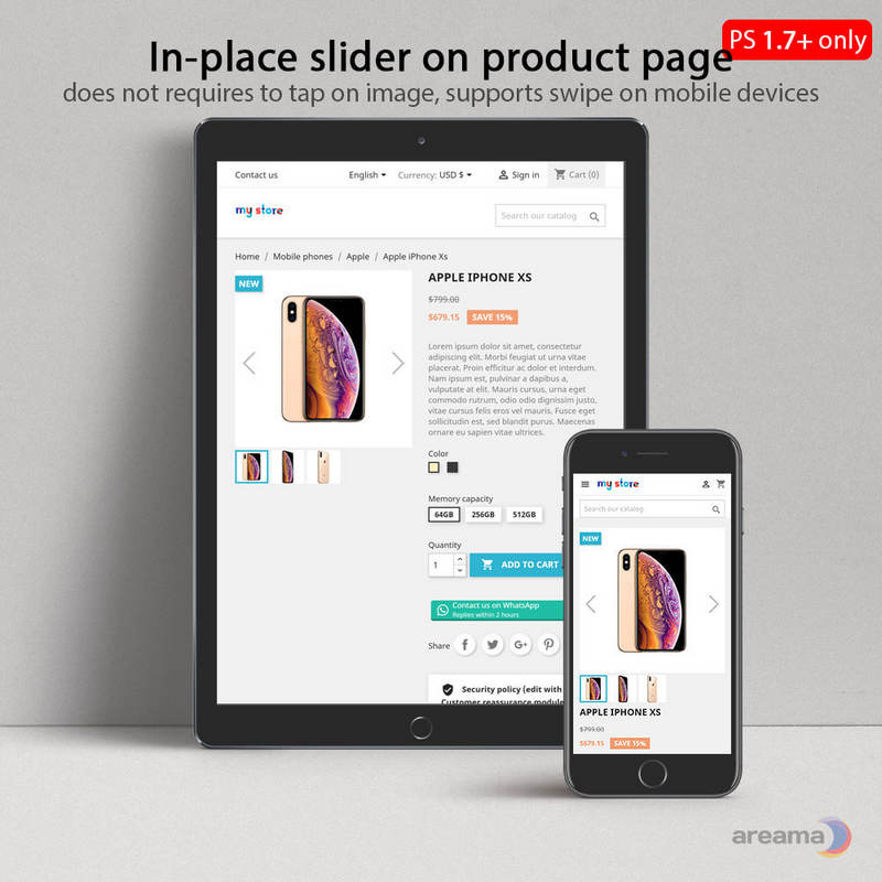 Amazing gallery响应式产品图库画廊Prestashop插件V1.3.6 - 图片3