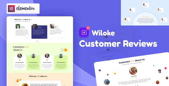 Wiloke Customer Reviews客户评价Elementor组件V1.0.1 Wiloke Customer Reviews客户评价Elementor组件V1.0.1