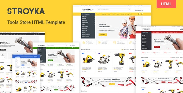 Stroyka五金工具和汽车零配件商店HTML5网站模板V1.14.0 Stroyka五金工具和汽车零配件商店HTML5网站模板V1.14.0