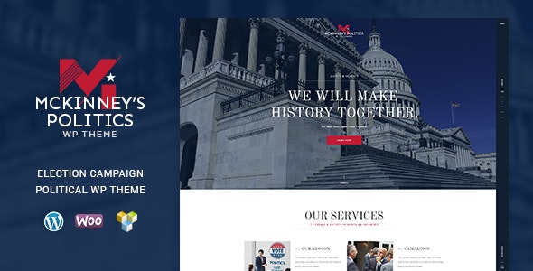 MCKinney's Politics(v1.2.7)政治竞选和选举社会活动WordPress主题 MCKinney's Politics(v1.2.7)政治竞选和选举社会活动WordPress主题